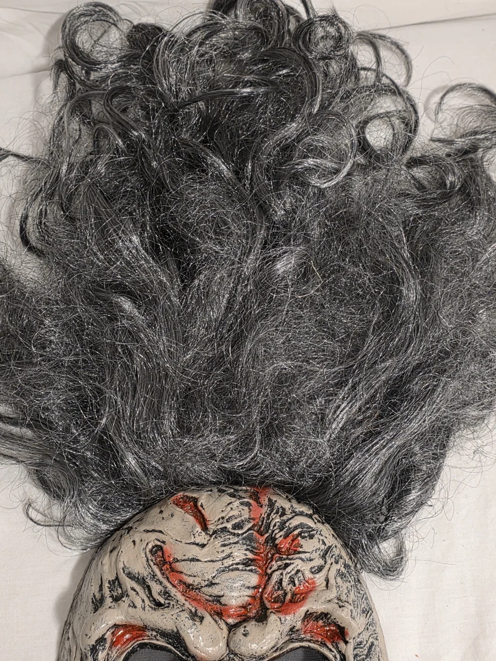 VTG Easter Unlimited Demon Zombie Witch Ghoul Mask Crazy Hair Halloween Costume